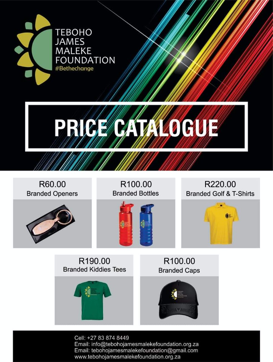 Pinklash14's tweet photo. This #MandelaDay2020 I'm selling the below mentioned merchandise for #TEBOHOJAMESMALEKEFOUNDATION by buying one or more of these items you'll be helping us #TJMF help the less fortunate. Halla at me to make orders. Tell a friend. #BeTheChange 🌻 @JamesMaleke @SeamogeloG https://t.co/5zNrWqJ0Zw