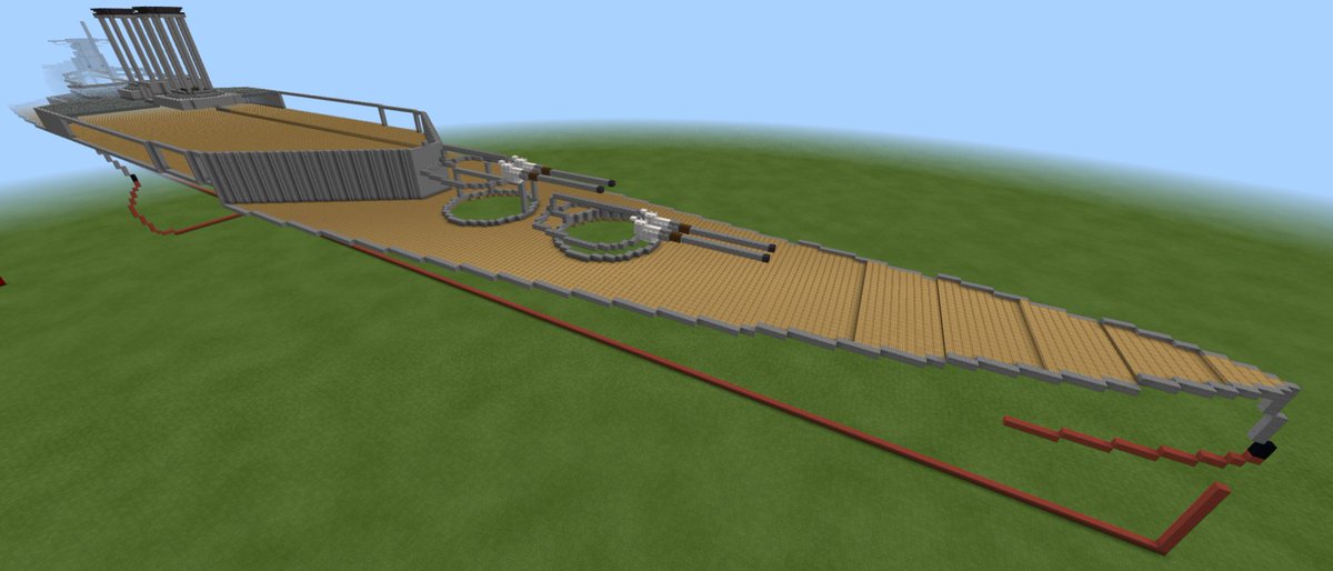 is_jdog's tweet photo. I've been working on a 2:1 scale HMS Hood for a few days now and this is what I've done so far. @Jagthunder1 https://t.co/eZQsTlm4Cu