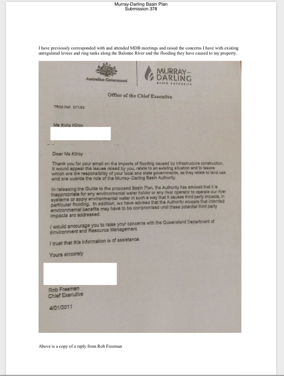 That water was so important to Eastern Aust Ag that despite the obvious damage to surrounding properties, they kept their massive dam walls up.Which was lucky.Because in 2017, Barnaby Joyce’s department paid them $79.8 millions for it. All that precious flood water.