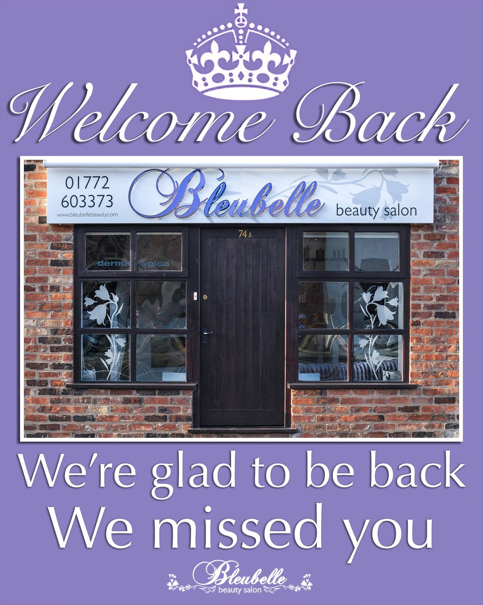 BleubelleBeauty's tweet photo. Thank you so much to all of our lovely clients for a wonderful first week back in the salon

It’s been very different for all of us adhering to the new guidelines but thanks to everyone's support it’s gone incredibly smoothly &amp; we’ve managed to make it a safe environment for you https://t.co/6Hzh7KDBYm