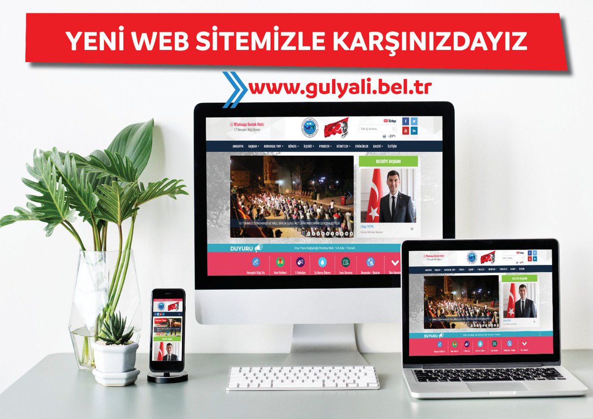 ulasbaskan's tweet photo. YENİ WEB SİTEMİZLE KARŞINIZDAYIZ 🤗

Gülyalı Belediyesi büyük bir değişim ve dönüşümün içerisinde kurumsal kimliğini her geçen gün daha da ön plana taşıyor. Çağın gereklerinin bilincinde olarak bütün adımları kararlılıkla atıyoruz. https://t.co/mrpUv2JtU6