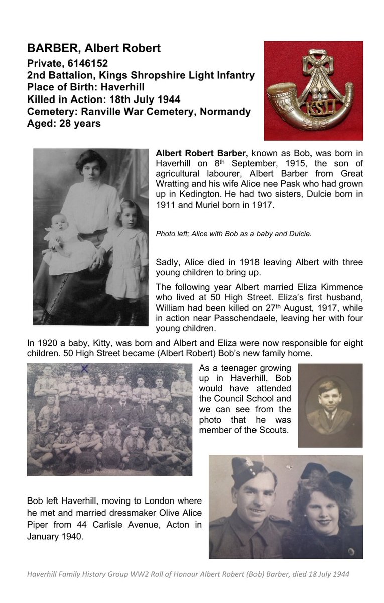 Private Albert Barber KSLI