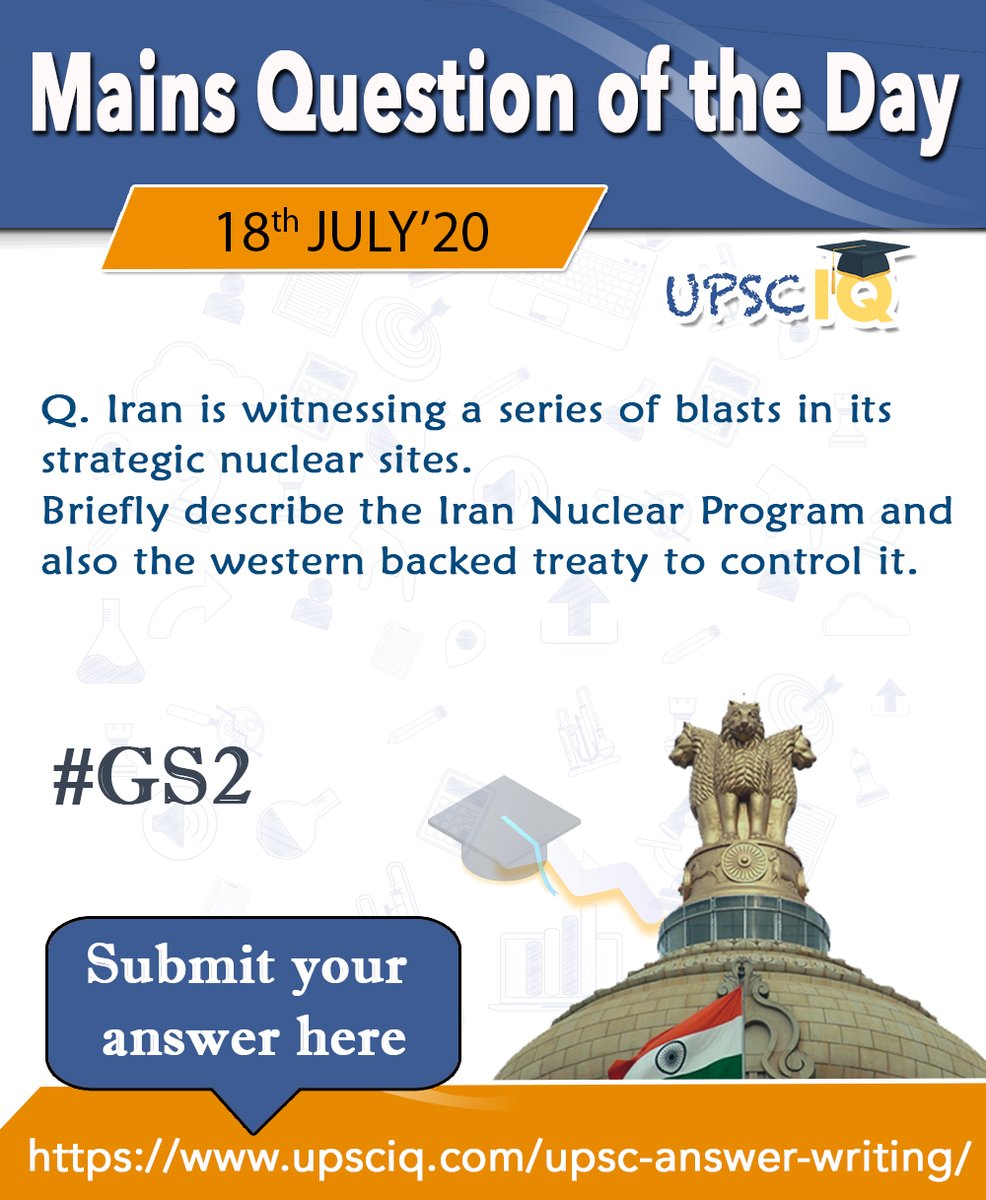 upsciq's tweet image. UPSC Mains Answer Writing
Submit your answer here - upsciq.com/upsc-answer-wr…
#Questionoftheday #upsc #prelim2020 #ias #cse
