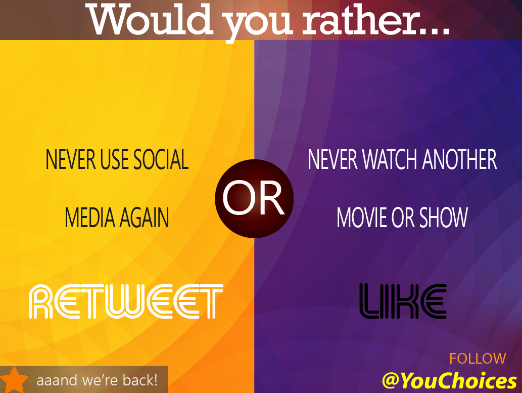 Social media or shows?