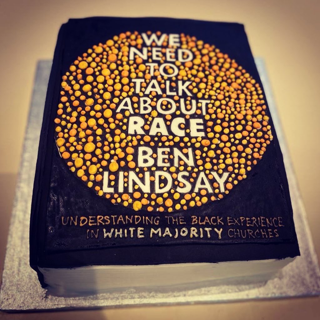 benlindsayOBE's tweet photo. A year ago today #WeNeedToTalkAboutRace was released. Celebrating it’s 1st Anniversary and being number 1 for a second week in a row on @Nielsenbook top 50 Religious Books 🤯 Thanking God for this opportunity and thanks to all who have purchased and supported the book. Cake time! https://t.co/kz3z0JyXgD