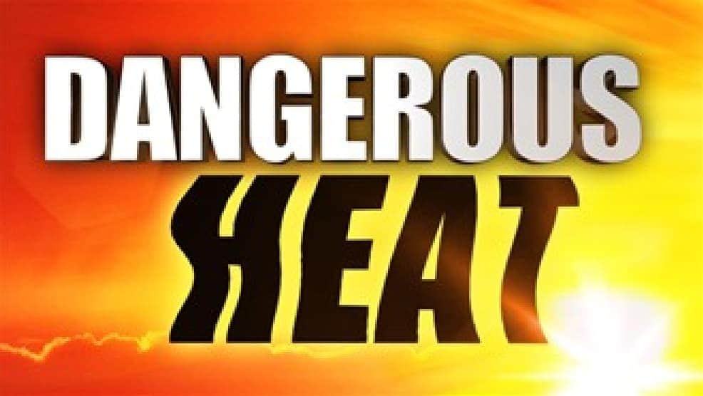 100-110 degree heat index statewide today🔥 
Take frequent breaks, stay hydrated and avoid strenuous outdoor activities.