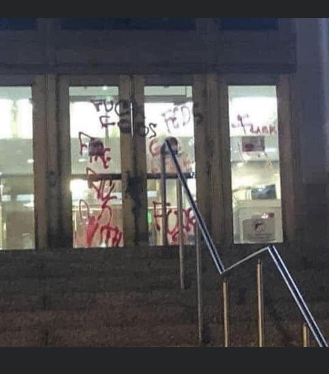 katbenson's tweet photo. @realDonaldTrump please send more Feds to Kansas City when this is allowed to happen to a Fallen Officer Memorial with no consequences! #accountability #respect https://t.co/24dttNrSrK