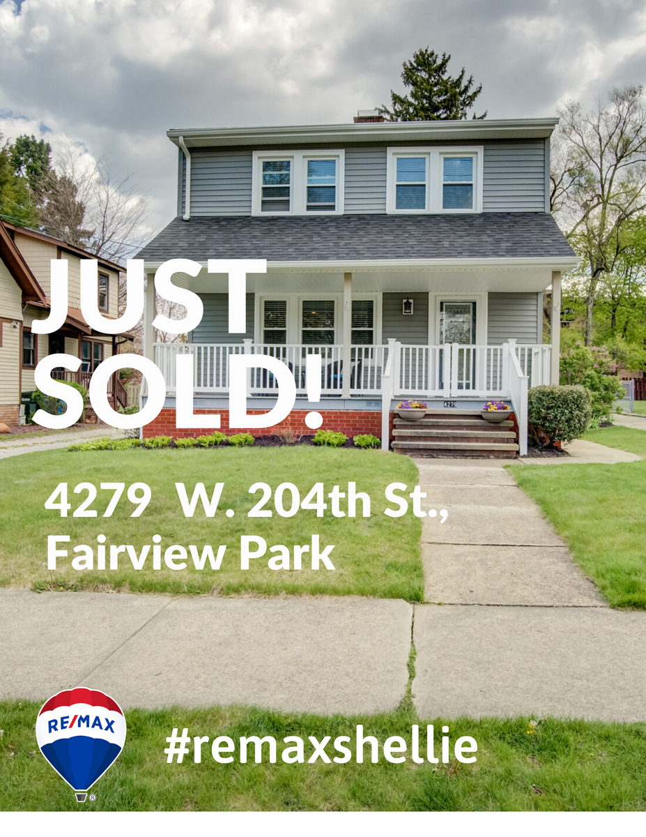 RemaxShellie's tweet photo. JUST SOLD! 4279 W. 204th St., Fairview Park, sold for $232,500, This home had multiple offers above asking price within hours on the market. Be in touch to get your market ready to do list if you are thinking about selling! 440-382-2942 #remaxshellie #shelliesells #remaxtrinity https://t.co/18WZUXJOIS