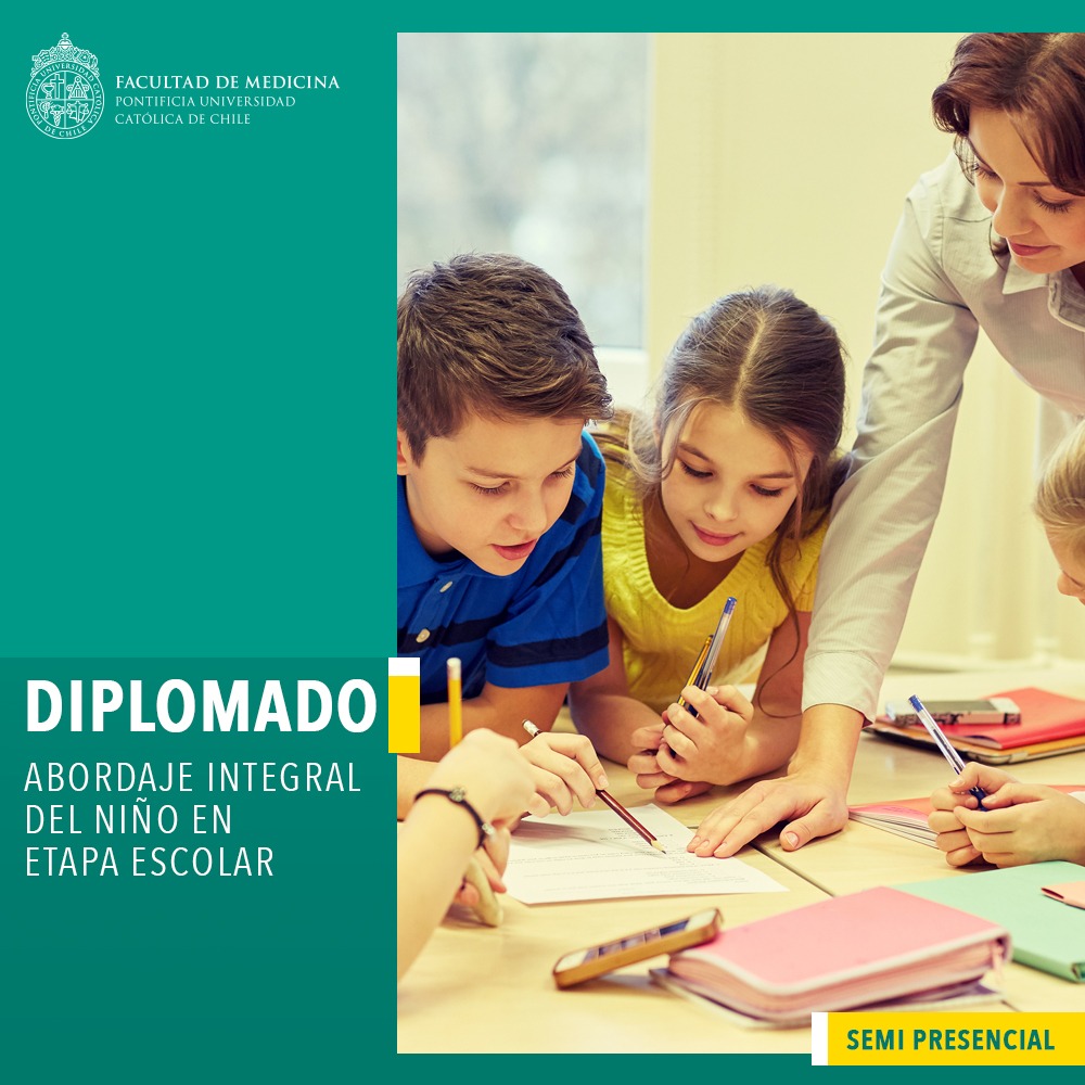 CsaludUC's tweet photo. Aun estas a tiempo❗ POSTULA al #DiplomadoUC en Abordaje Integral del Niño en Etapa Escolar - Semi presencial.
📆 Fecha Inicio: 03 de Agosto 2020.
Más detalles acá https://t.co/QZZSRFBvEj o en https://t.co/jzHomCG9qa https://t.co/O1oN6l4hUZ