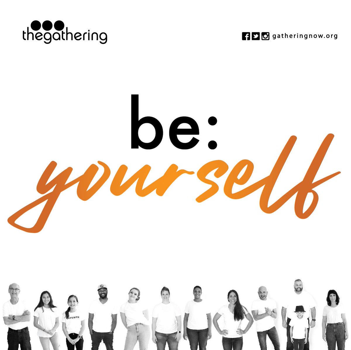 gathering_now's tweet photo. We're wrapping up Be Yourself tomorrow and you won't want to miss it!
Join us for worship at 8:00, 9:00, 10:45 am, or 8:00 pm. Tune in on Facebook, Youtube, or https://t.co/9gboLAb0qr.
#gatheringnow https://t.co/MnBAzPQ56W