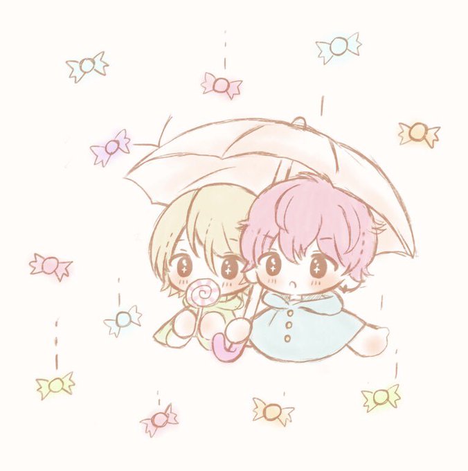 ひいあい?☂️相合傘☂️?
お題お借りしました~♡
 #ひいあい60分一本勝負 