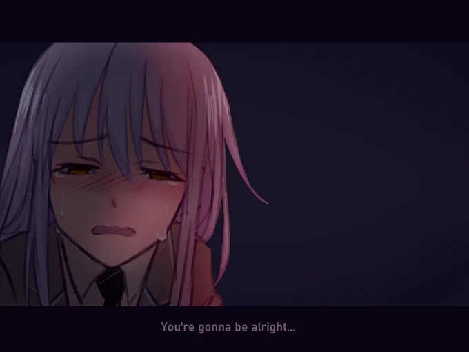 "Stay with me, Mitake-san..."ah shit i was actually crying while drawing this.  