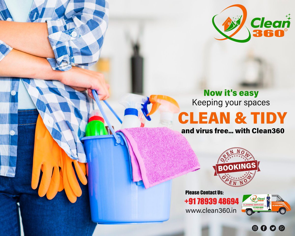 Clean360_TPT's tweet photo. Love to keep your place tidy and virus free...
But feeling stressed in Cleaning...
Don't worry just book your time on Clean360 with just a call...
Contact US +91 7893948694
#clean360tirupati #clean360 #cleaningservices #tirupatismartcity https://t.co/J2CFKVCuD4