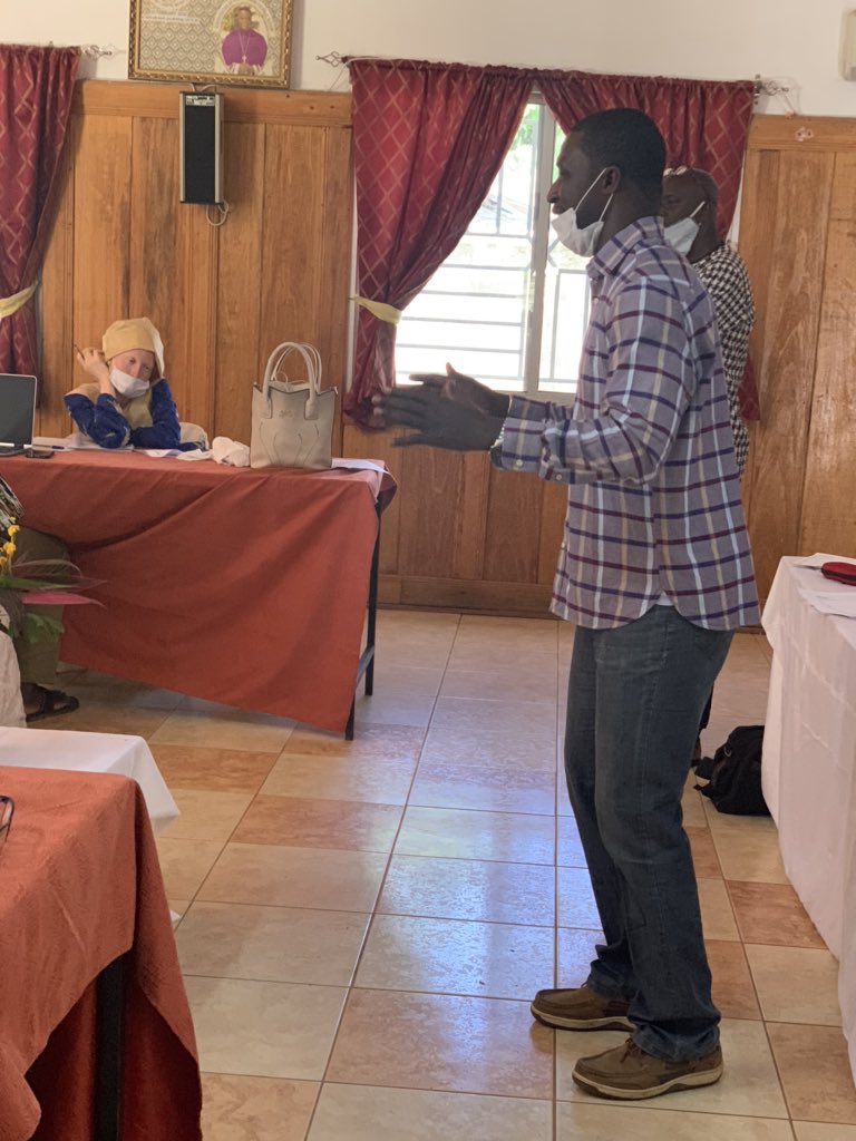ARTICLE19Gambia's tweet photo. “Management of Income Generating Activities and Implementation plan” presented by Mr Sadibou Jammeh, Business Dev. Services Manager of GIEPA 
#consultativeworkshop
#PersonswithDisabilities
#TheGambia
@EUinTheGambia @FatouJagneS @article19wafric https://t.co/gLLAI4HEgd