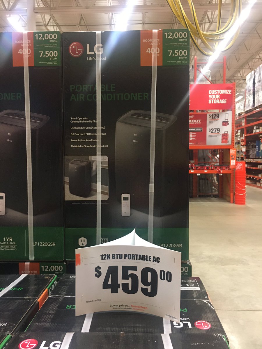HomeDepotCadill's tweet photo. π₯ We have A/Cβs in stock! Window AC unit for $299 & portable AC units between $329- 459. Stay cool Cadillac! π₯ #heatwave #cadillacmichigan #PureMichigan #airconditioners #instock #windowunits #portableairconditioners @WoodstockJordan https://t.co/jjUZoEsAyD