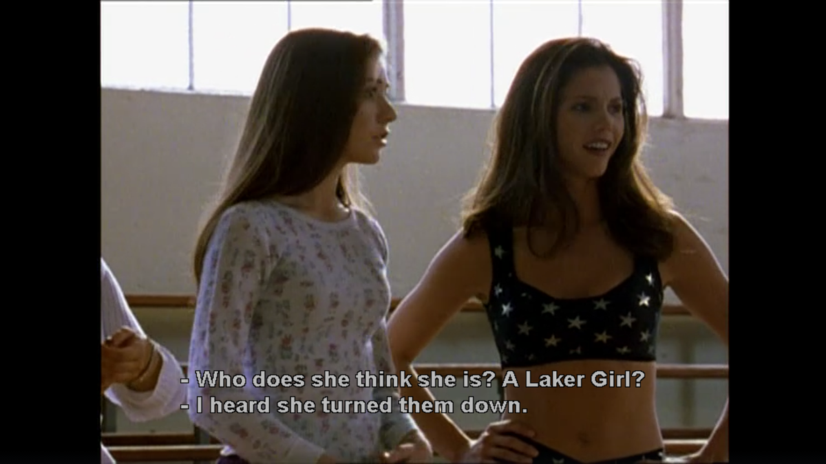 two things: 1. look at cordelia !! she 2. "the slayerettes" willow i love u