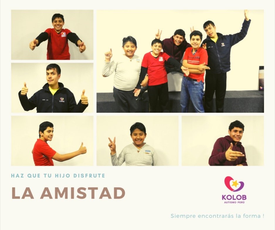 AutismoKolob's tweet photo. La AMISTAD.. haz que tu hijo la disfrute, siempre encontrarás la forma! https://t.co/GmKKkeBF9k