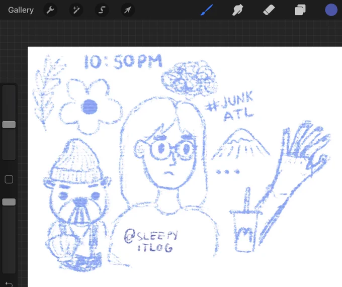 late night doodles,,, feelin extra tired today,,, 