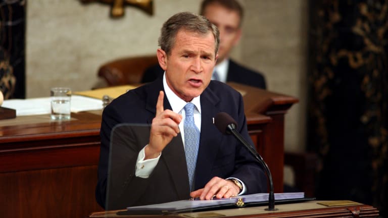 Few presidents have troubled reality and used the concept of inter arme silent leges than George W. Bush.People may be trying to fix his legacy like Eaton did Jackson's, but we're still living with the damage Bush caused in his presidency.28/