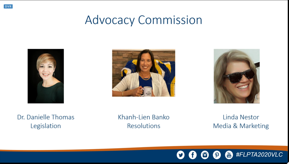 ACC_PTA's tweet photo. We are lucky to have such great representation on the Florida PTA Board of Directors! Thank you to Pam Korithoski, Mary Benedict and Khanh-Lien Banko for your service! #FLPTA2020VLC https://t.co/JZzO9E6DBB