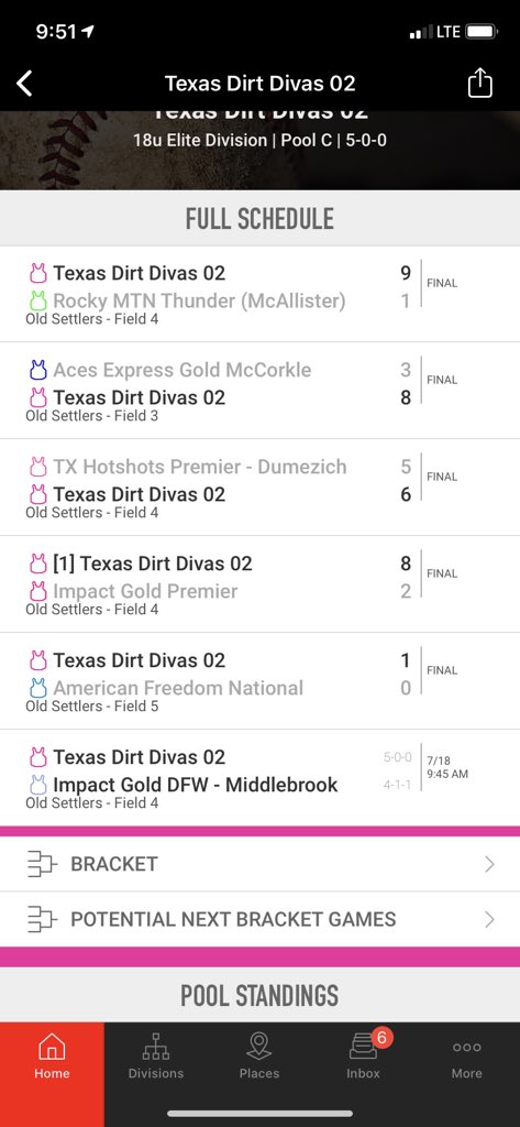 KimPadgett52's tweet photo. @PadgettKylen got the win over TX Hotshots - Dumezich! Proud of you baby girl. Keep working hard kiddo! Let’s go @TexasDirtDivas. Going into Saturday undefeated in pool and first two bracket games! https://t.co/W8yxMBH4EY