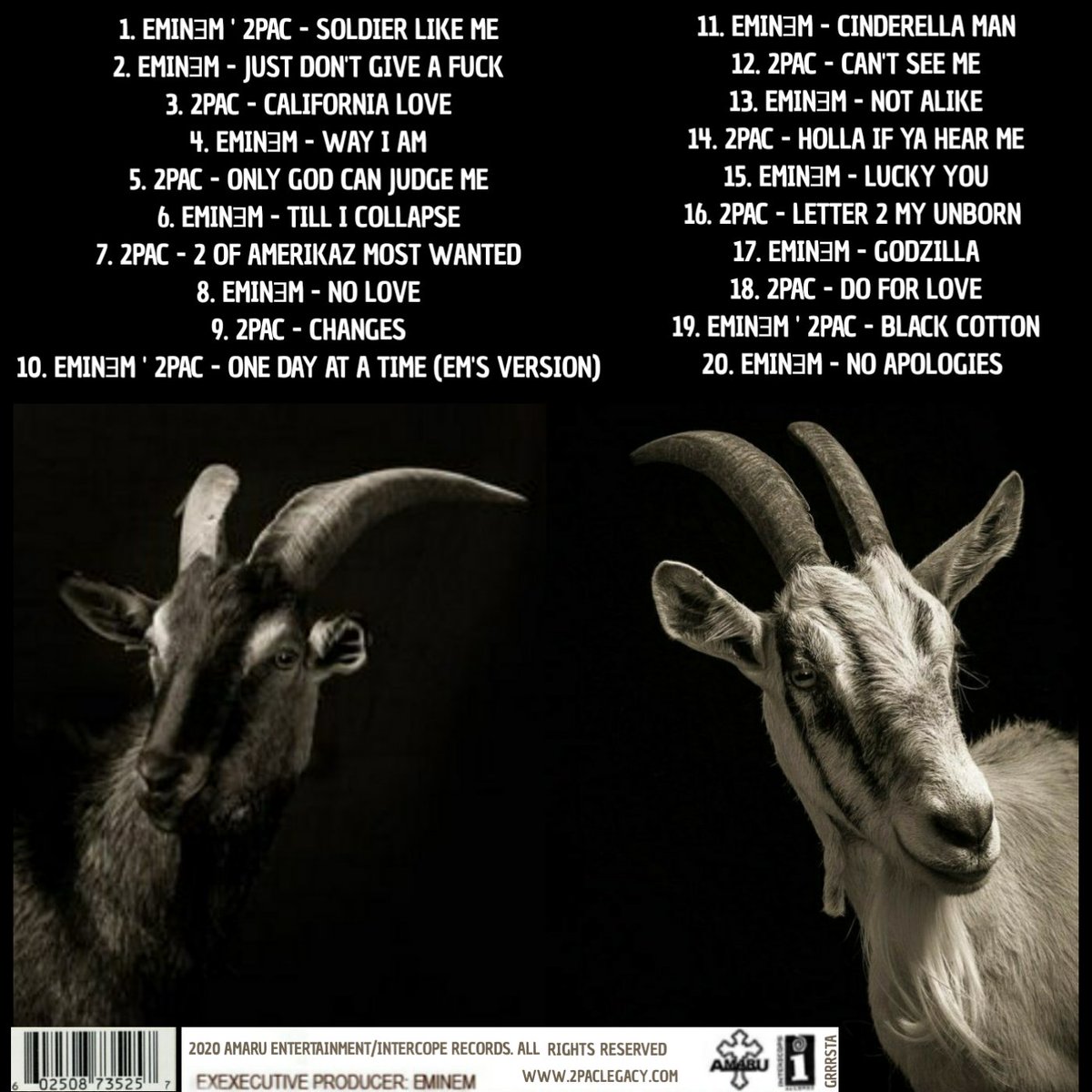 Grrrsta's tweet photo. Who needs this album I made
#eminem #rap #hiphop #slimshady #rapper #rapgod #stan #tupac #pac #tupacshakur #thuglife #makaveli #tupacamarushakur #outlawz #alleyezonme #eminemedits #eminemfans #eminemforever #mmlp
#hiphopmusic #rapmusic #fanmade #custommade #goat #mtbmb #grrrsta https://t.co/y4kH2YDNRT