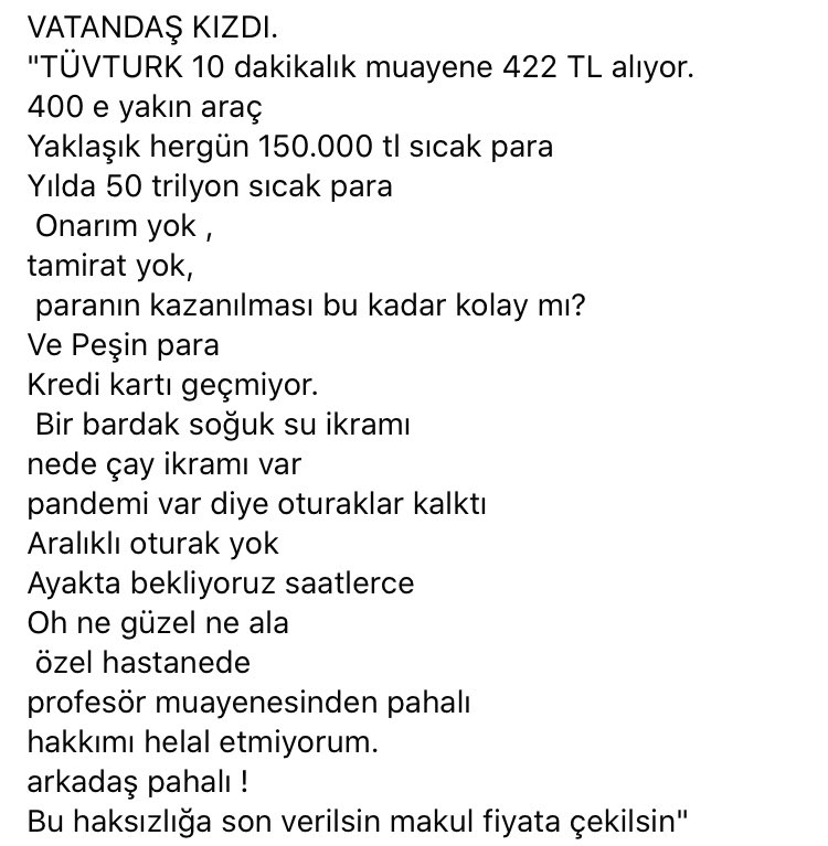 Aynen katılıyorum. Bu resmen SOYGUN. Dünya kadar vergiler yetmiyormuş gibi bir de MUAYENE HARACI ödüyoruz. Araba sahiplerini yolunacak kaz gibi gören bu anlayışa karşı herkes tepki koymalı.