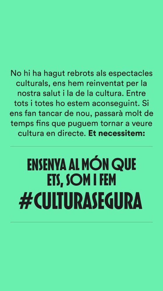 jorditenora's tweet photo. #laculturaessegura #culturasegura https://t.co/n8I8c4xc6E