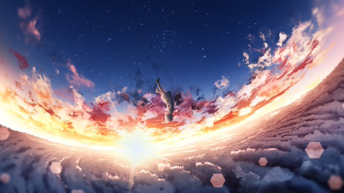#作品を見て下さいあわよくばフォローしてください祭
最近の夕焼けシリーズ。 