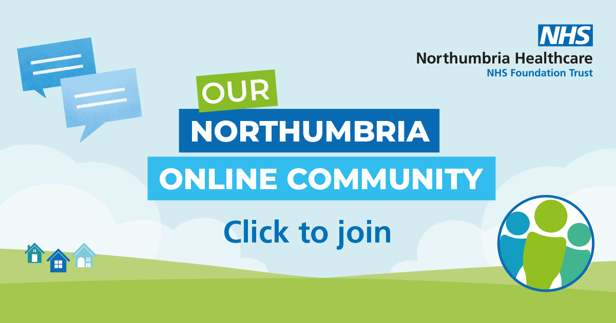 NorthumbriaNHS's tweet photo. Why not join our Northumbria Online Community

It's free to join and is a friendly place to engage with others and give feedback to help shape your local NHS services💙 

Click here to join▶️https://t.co/FOwKbSBY64 

@N_landCouncil @NTCouncilTeam https://t.co/Brjw20N35h