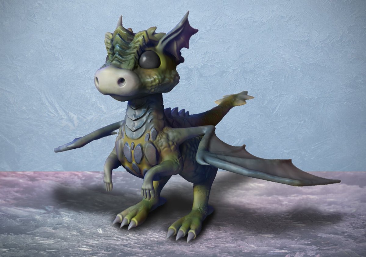 ro_anim's tweet image. Stylized dragon, original model. 🐲

#3dart #texturizing #digital3d #3DModel #3DSMax #ZBrush #SubstancePainter @3drenderbot