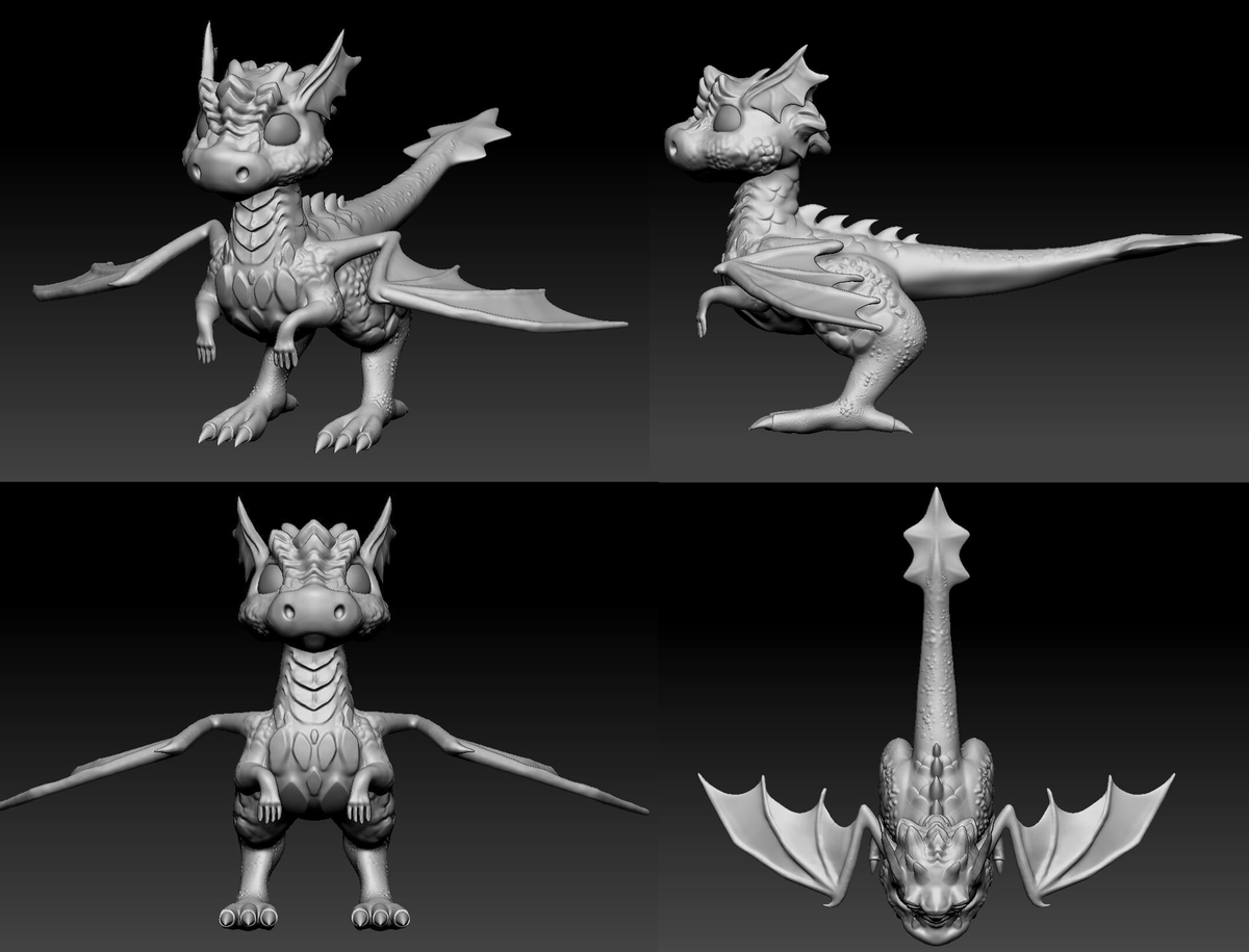 ro_anim's tweet image. Stylized dragon, original model. 🐲

#3dart #texturizing #digital3d #3DModel #3DSMax #ZBrush #SubstancePainter @3drenderbot