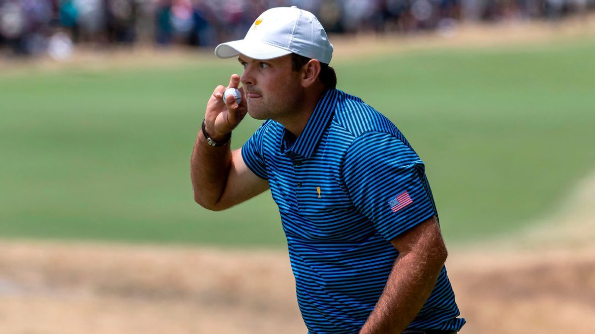 mousheen1's tweet photo. Patrick Reed first out at the #MemorialGolf today. Playing on his own. Could be the first man to break 50 #49watch #pgatour https://t.co/ADQPwhgODn
