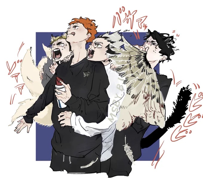 Gィが出た時のMSBYのモンジェネ①
(2枚目は手が滑りました)

When they encounter an cockroach 