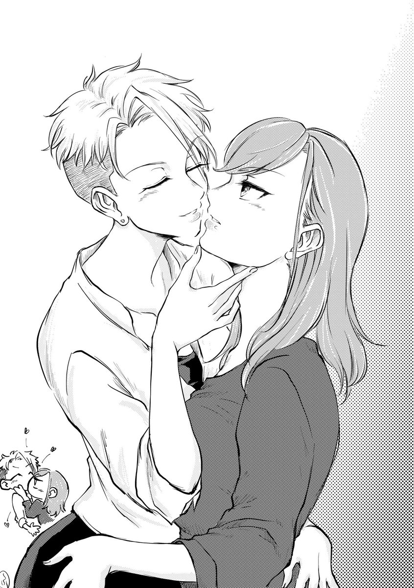 一次創作の百合婦妻ですラブラブ 