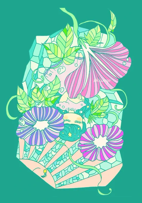アサガオが咲きました 