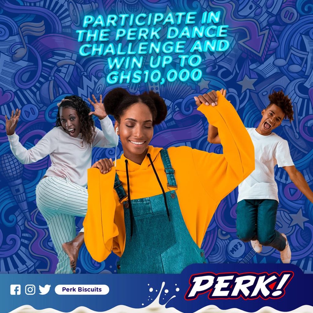 jnk_quaynor's tweet photo. Have you heard about the @perkbiscuits dance challenge?? It’s on oohh with free cash for grabs.. gather your geng and win some cash✌🏼✌🏼✌🏼 #perkdancechallenge #perkchallenge #perkupyourday #ghana https://t.co/f4SaWGOjD3