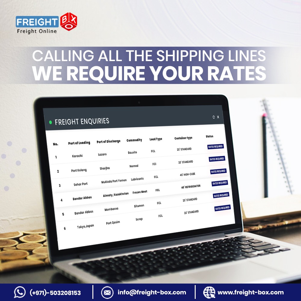 freight_box's tweet photo. If you are the one who is operating in these areas, Share your rates now at info@freight-box.com.

Check out more at https://t.co/CzPwGLGcDI .

#Freight #FreightBox #Shipping #logistics #trucking #cargo #registernow #info #traders #supplychain #services #Dubai #UAE https://t.co/Rj6st30tQU