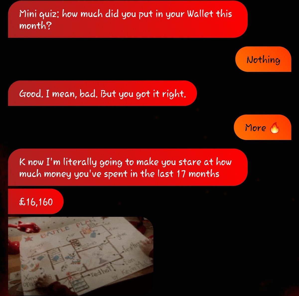 itsmaxcosplay's tweet photo. @meet_cleo 
Been roasted by cleo and he's making me feel bad about my spending https://t.co/xdjiRtTaqm