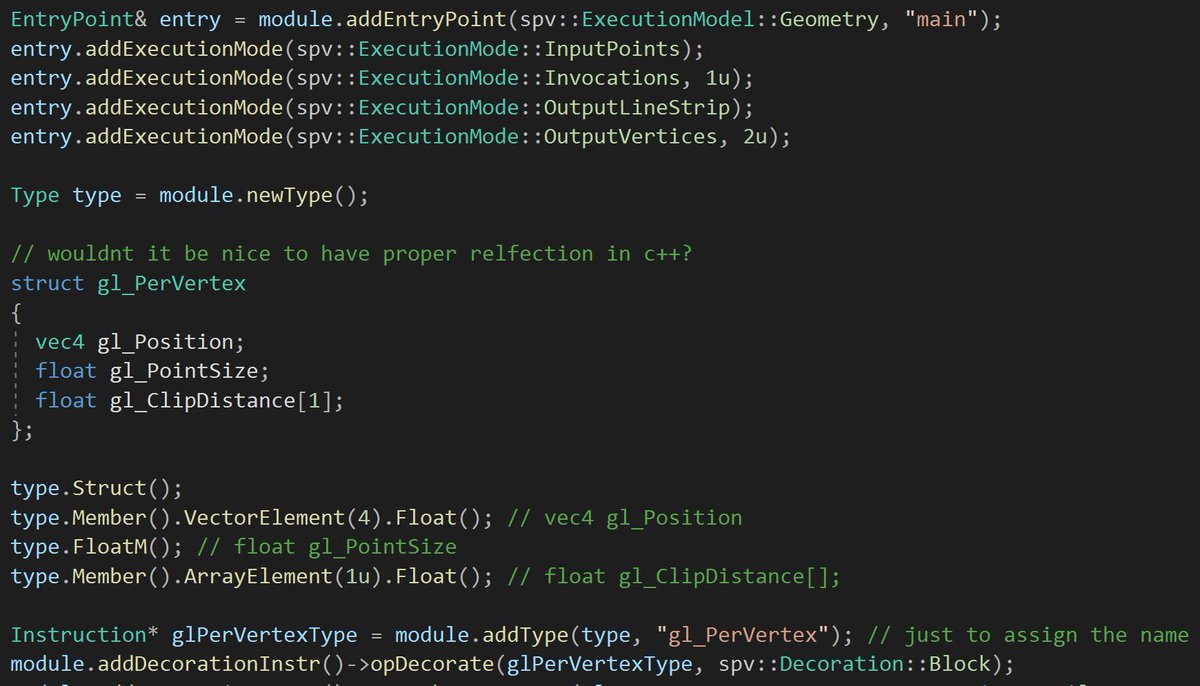 SiNGUL4RiTY's tweet photo. I've added support for code gen of quite a few more instructions for SpvGenTwo and fixed several bugs that came up now that it is put to good use in #SHADERed by @dfranx_

https://t.co/zuPrvdYLhG

This PR got way too big, but thats okay since I'm working alone for now ;) https://t.co/5El68Zp0Jk