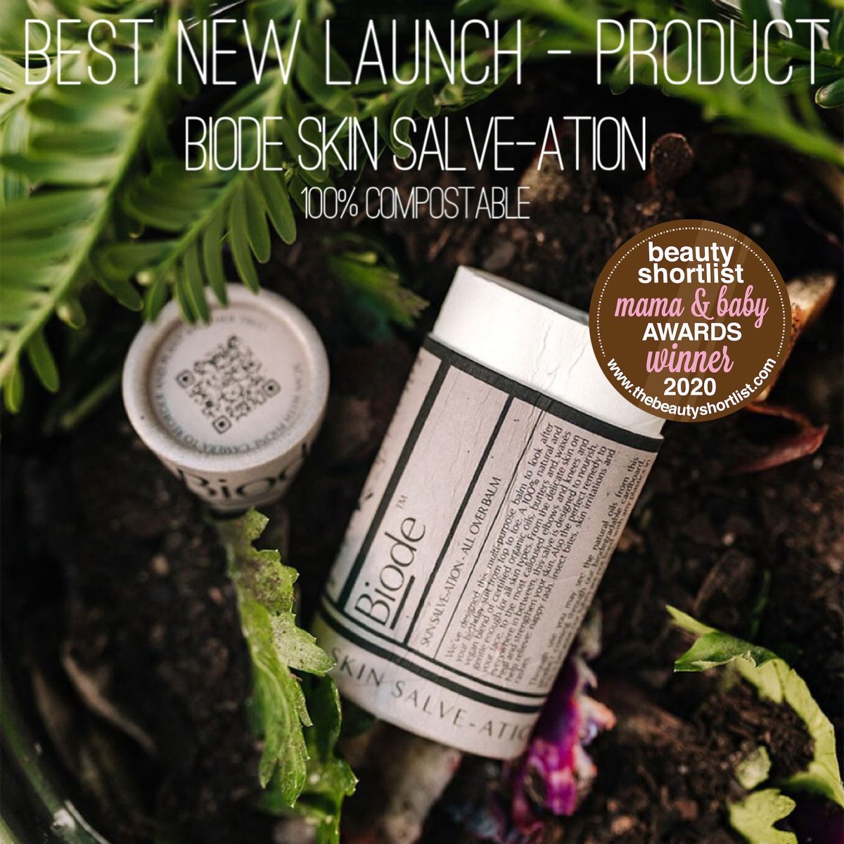 BeautyShortlist's tweet photo. Planet-friendly, zero trace, 100% home compostable BRAND NEW launch by #BIODE wins:
BEST NEW LAUNCH 2020 – PRODUCT
Biode™ Skin Salve-ation All Over Balm, Plastic-Free and 100% Home Compostable
https://t.co/LaaPcMO411 https://t.co/1SS0VehPSC