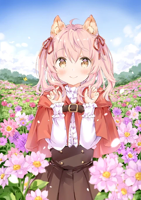 #女の子のイラストだけで興味を持ってくれる方へ届け
うちの子のオオカミちゃんとこむぎちゃんです! 