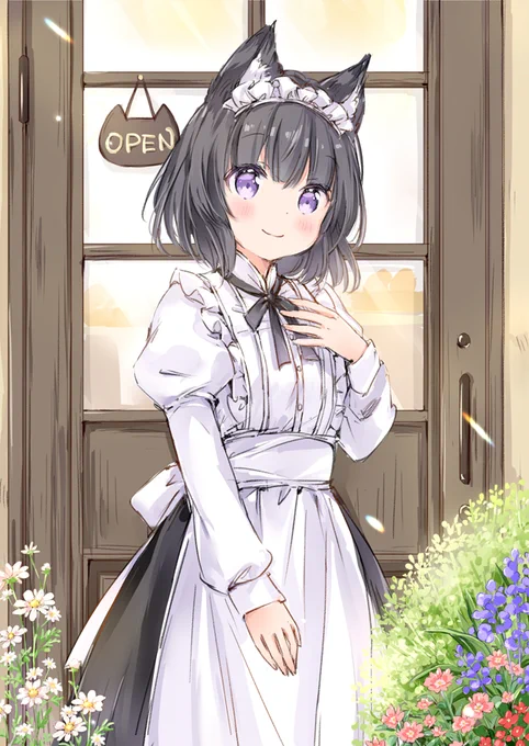 #女の子のイラストだけで興味を持ってくれる方へ届け
うちの子のオオカミちゃんとこむぎちゃんです! 