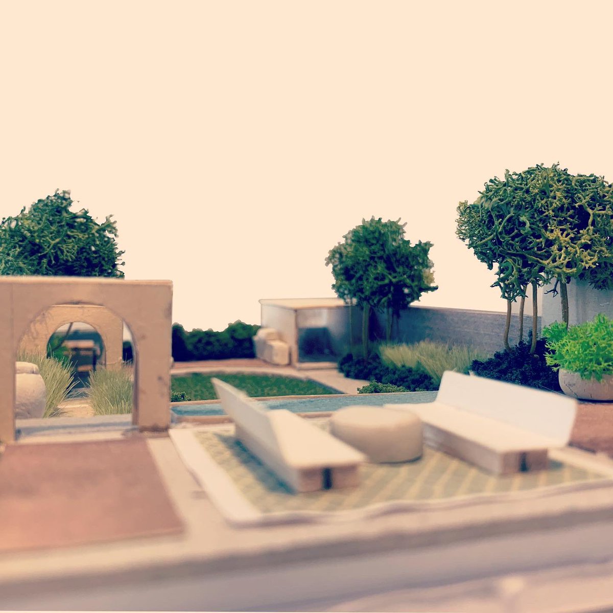 TomHillDesign's tweet photo. A scale model of a project which has been influenced by Moorish architecture. https://t.co/BKS1c5wbBe