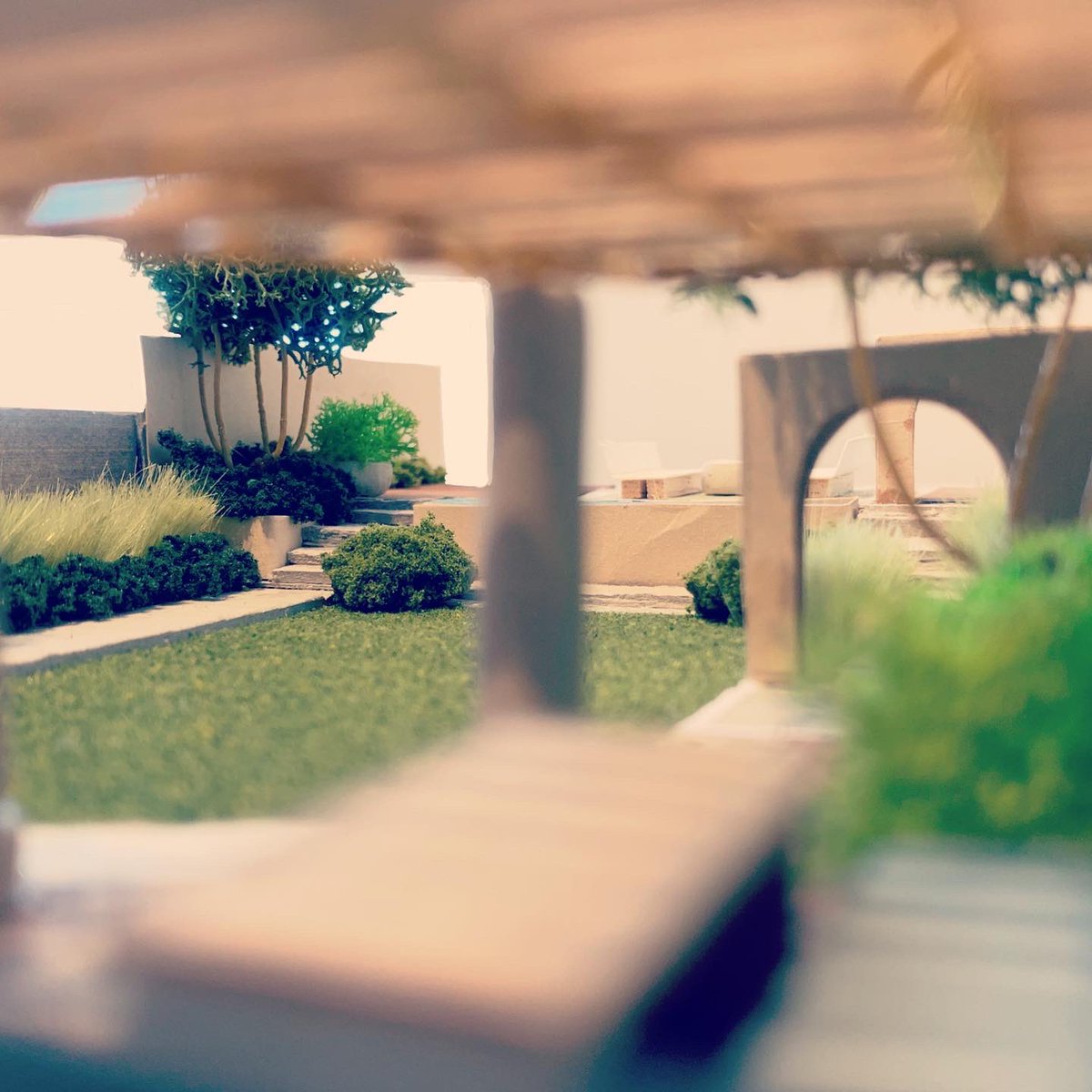 TomHillDesign's tweet photo. A scale model of a project which has been influenced by Moorish architecture. https://t.co/BKS1c5wbBe
