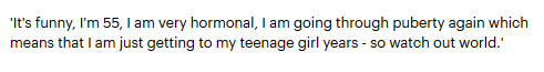 yatakalam's tweet photo. Graham Pascoe, at 55 years of age, like so many middle-aged men suddenly claiming they're girls, said he was going through female puberty and imagined himself to be as hot and horny as the teenage girls in his porn-drenched imagination.
Watch out, world.

https://t.co/SBABoKFqpw https://t.co/LaSgZZ4cFH