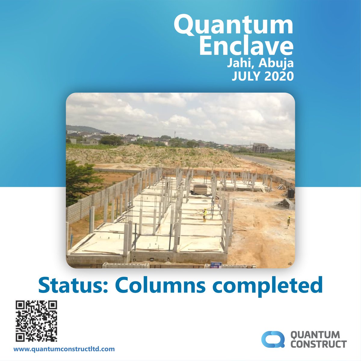 Quantum_ng's tweet photo. We are making fast progress to keep our promise to our clients.π‘
Columns extension at quantum enclave completed and roofing at quantum deluxe in progress.
#quantumenclave
#quantumdeluxe
#trustquantumconstruct https://t.co/pDQVtZBTAL
