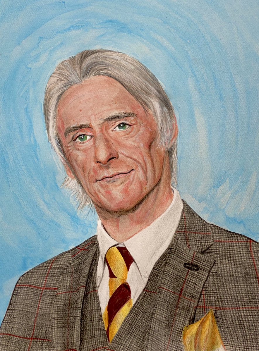 treg817's tweet photo. #paulweller in mixed media #onsunset #truemeanings #sonikkicks #stanleyroad #wildwood #heavysoul #22dreams #kindrevolution #wakeupthenation #studio150 #illumination #heliocentric #thestylecouncil #thejam #music #fashion #british #hair #live #art #portait #painting #drawing https://t.co/5VEK3i20Km