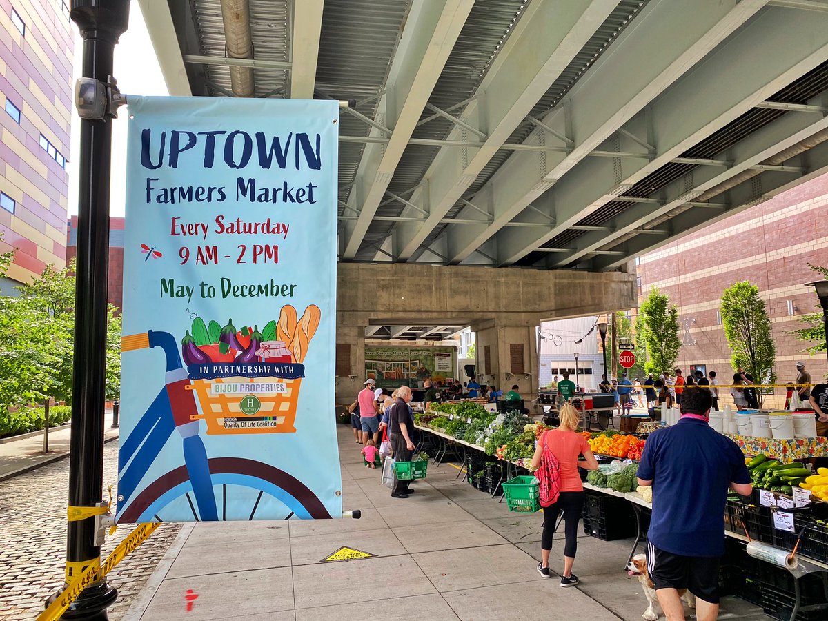 HobFarmersMrkt's tweet photo. We are open today from 9am-2pm under the 14th St Viaduct. Come by for fresh produce, baked goods, and more. 🍅🧅🥬🥖🧀 https://t.co/xsS2hCrNbu