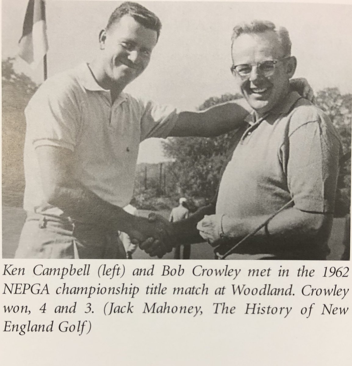 NEPGA's tweet photo. BOBBY BRACKETS! Seven NEPGA Championships have been conducted as match-play, 1932, '37 and '59-63. When Bob Crowley won his 3rd straight Championship, 7&amp;6 over Bob Frainey in 1963, the Section permanently shifted back to stroke play. https://t.co/nNCOnrRgwE